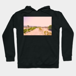 Pathway to the beach in Oman pink version Hoodie